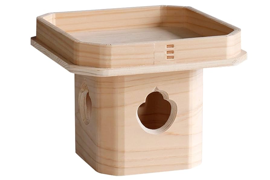 Amazon｜やまこう 国産 ひのき 三宝 三方 9寸 天板接着済み 神棚